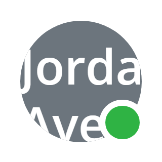 The Avatar block — a ringed circular avatar with a status dot