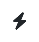 The Icon block — a bolt glyph