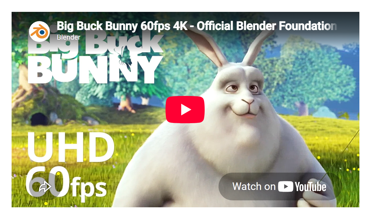 The Media Video block — a poster image with a play button over an embedded video