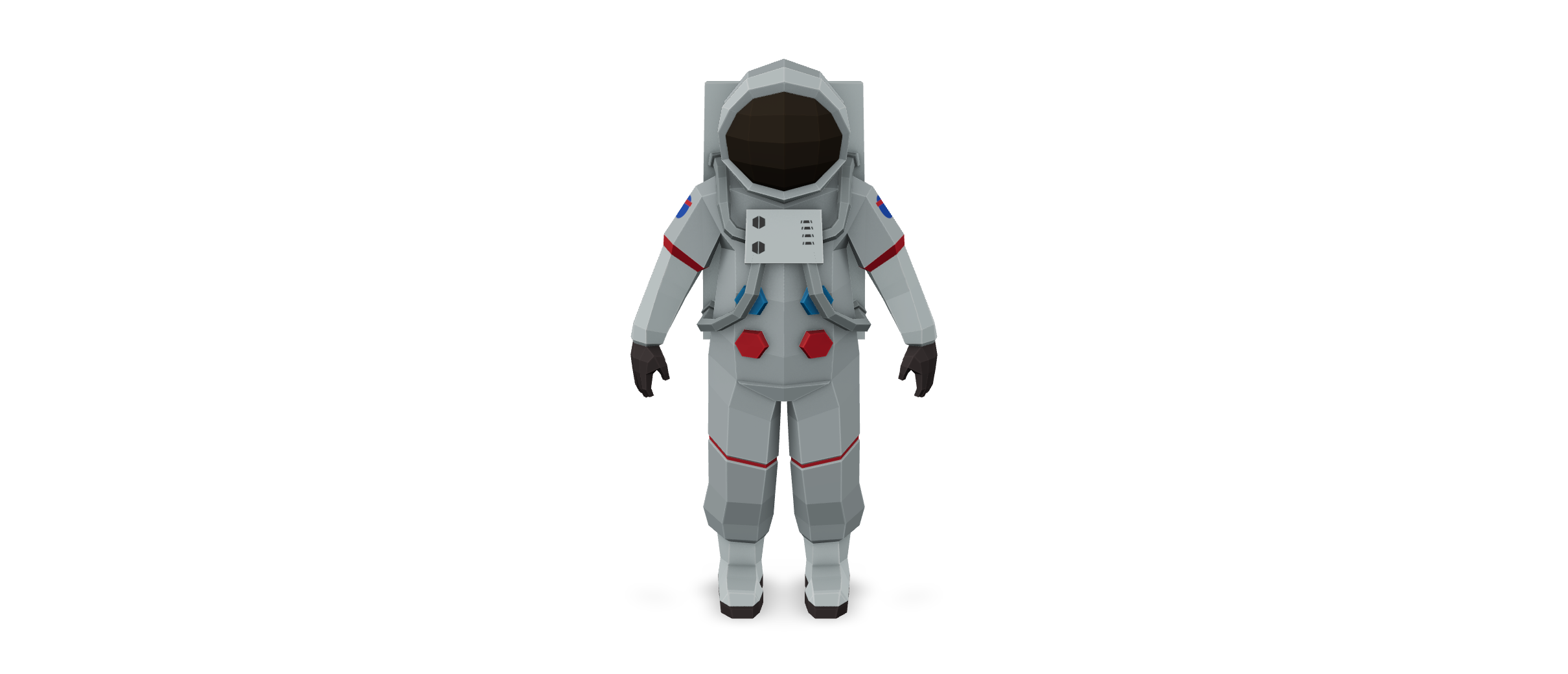 The 3D Model Viewer block — an interactive 3D astronaut model