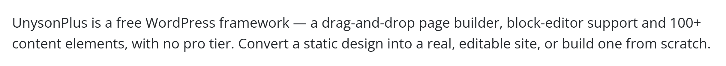 The Text Block — a paragraph with a drop cap and lead styling