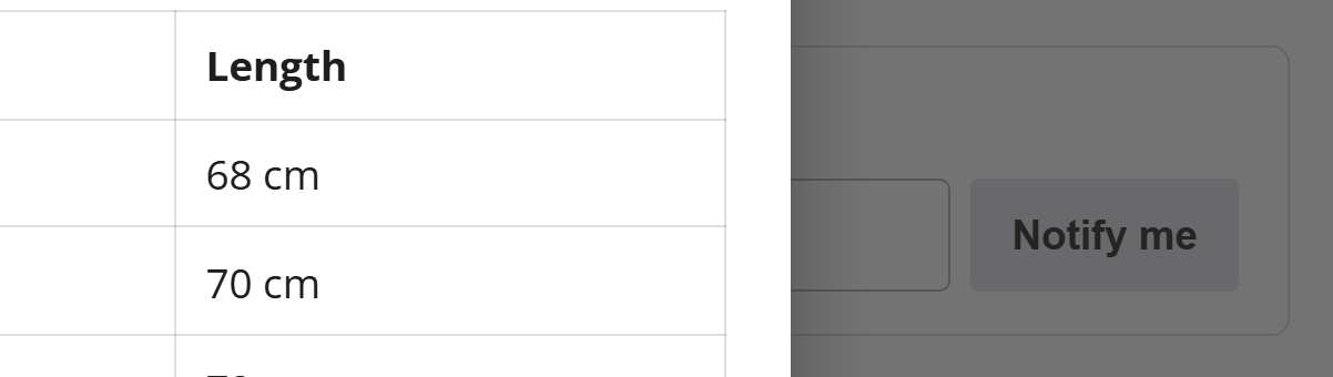 The back-in-stock sign-up form on an out-of-stock product