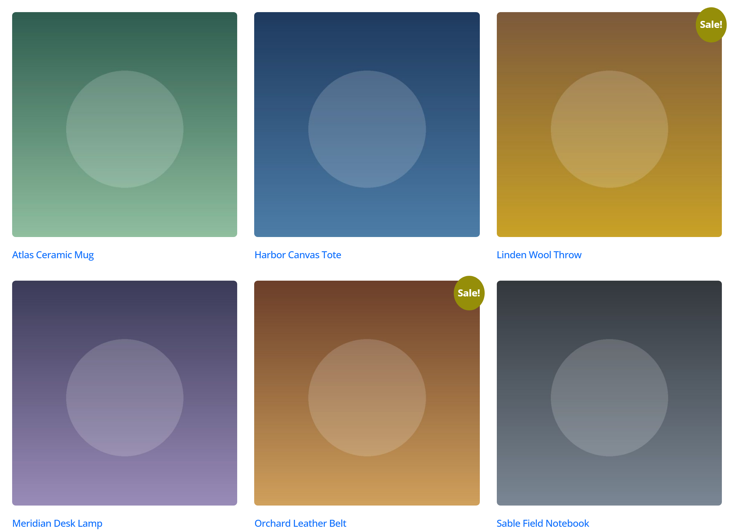 The shop archive in Catalog Mode