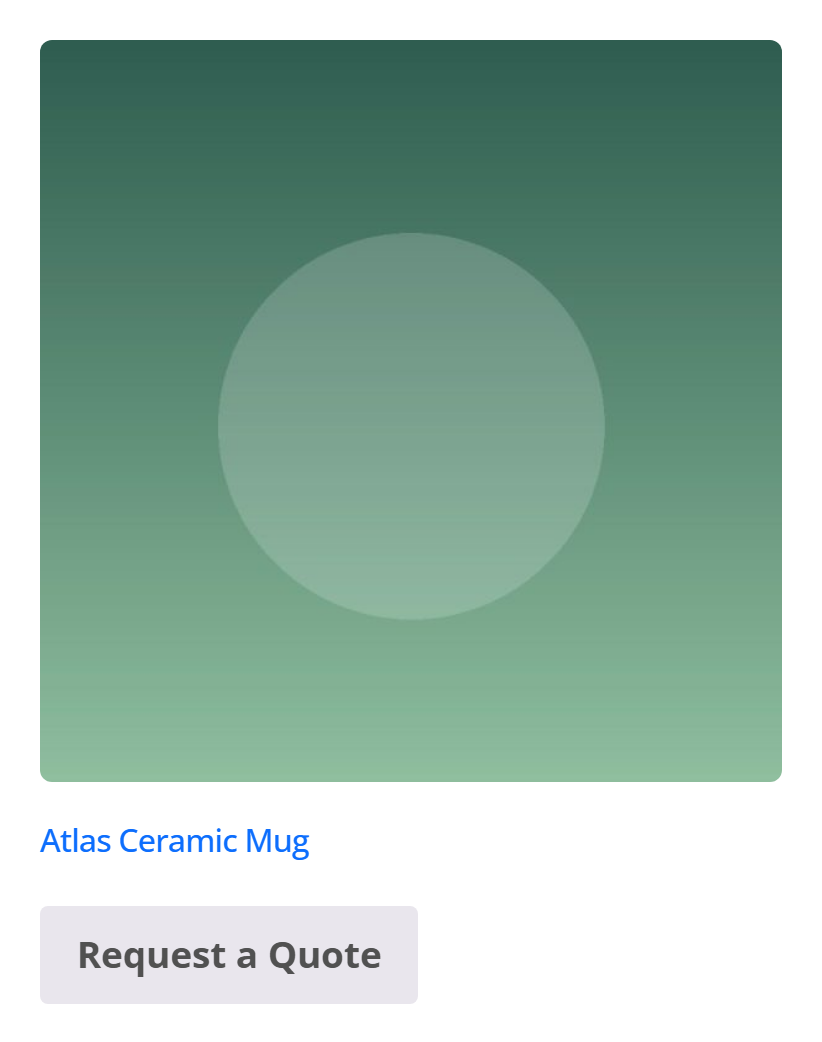 A product card with an enquiry button in place of add-to-cart
