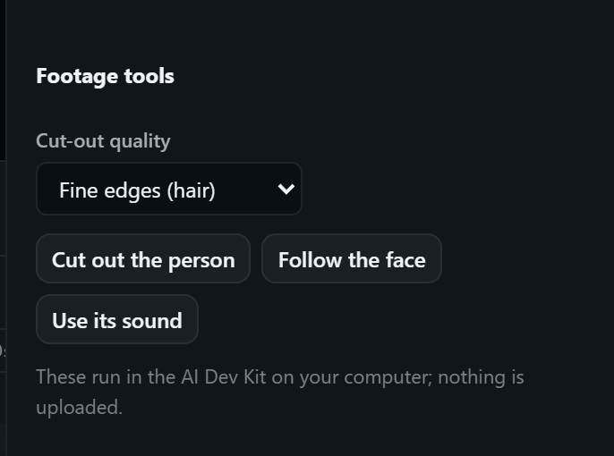 Footage tools