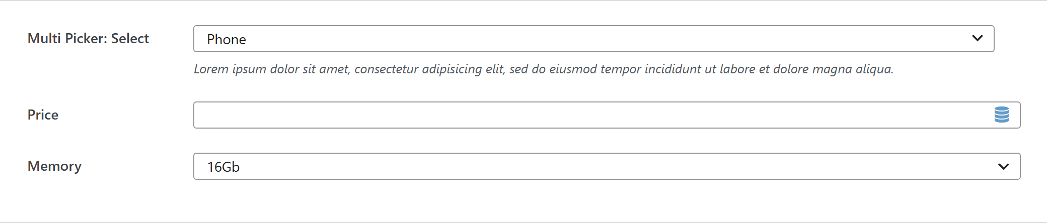 Option type — Theme Settings example