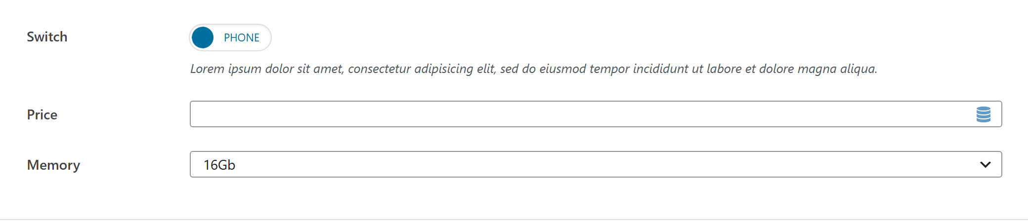 Option type — Theme Settings example