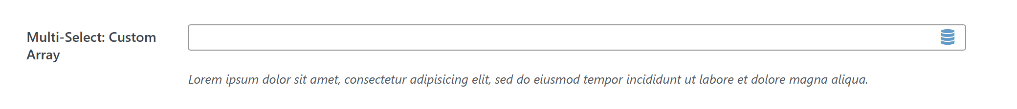 Option type — Theme Settings example