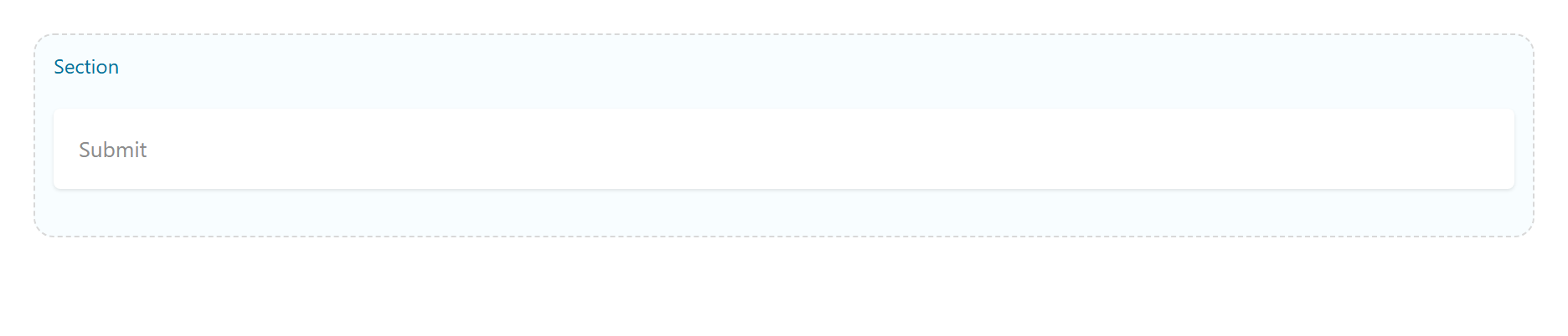 Button on the Page Builder canvas