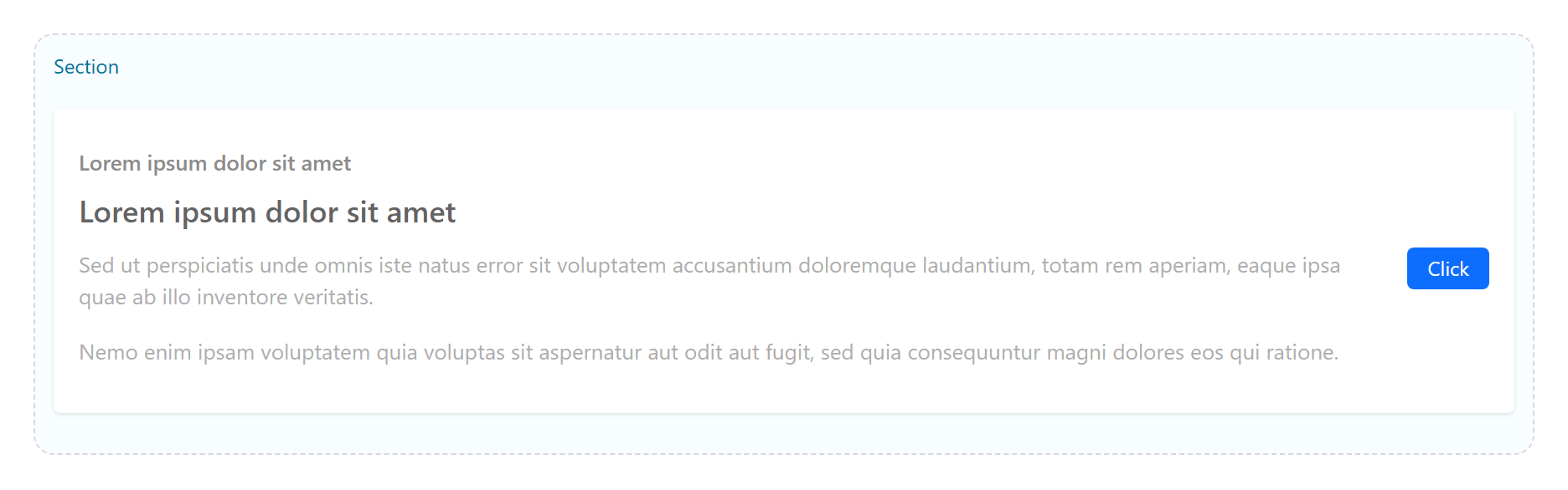 Call To Action on the Page Builder canvas