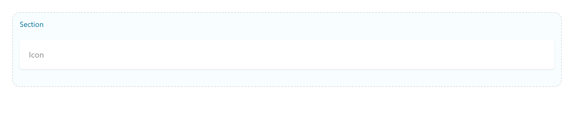 Icon on the Page Builder canvas