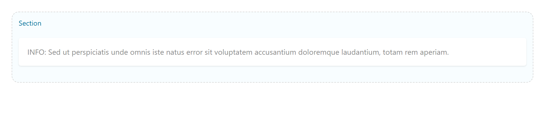 Notification on the Page Builder canvas