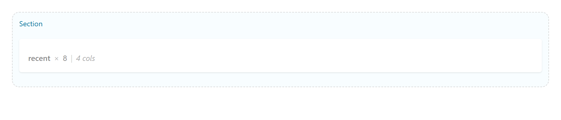 Products element on the Page Builder canvas