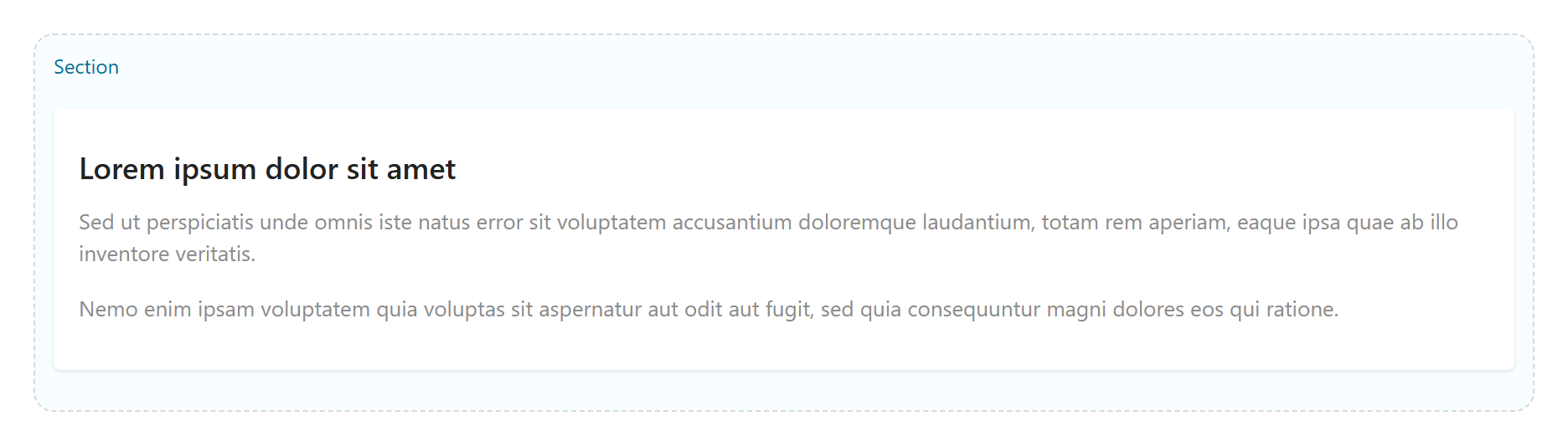 Text Block on the Page Builder canvas